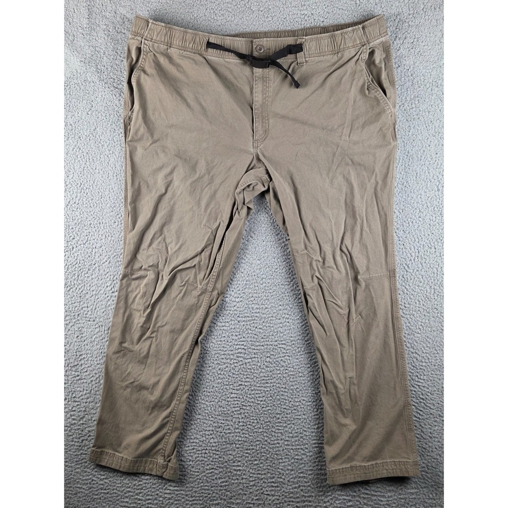 Duluth Trading Men's Belted Lightweight Standard Fit Pants Mens 2XLx32‎ Brown